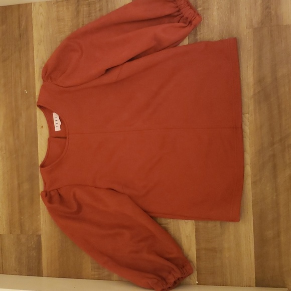 Thml Anthropologie ribbed sleeve shirt - Picture 3 of 7